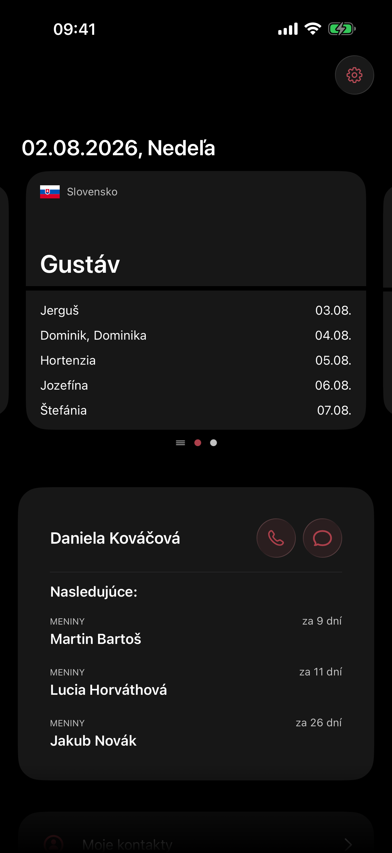 Prehľad dnešných a najbližších menín